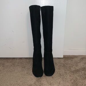 Ava & Aiden Black Suede Tall Boots size 8